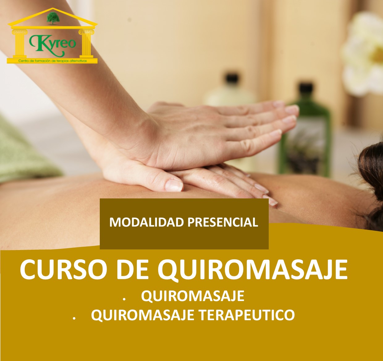 Curso de QUIROMASAJE en Kyreo