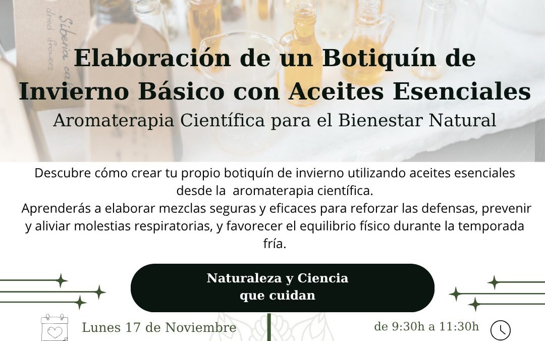 Botiquín para el invierno con Aceites Esenciales