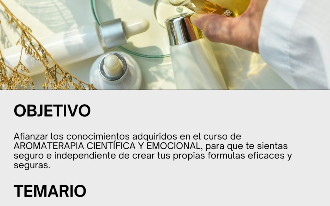 MASTERCLASS FORMULACIÓN CON ACEITES ESENCIALES
