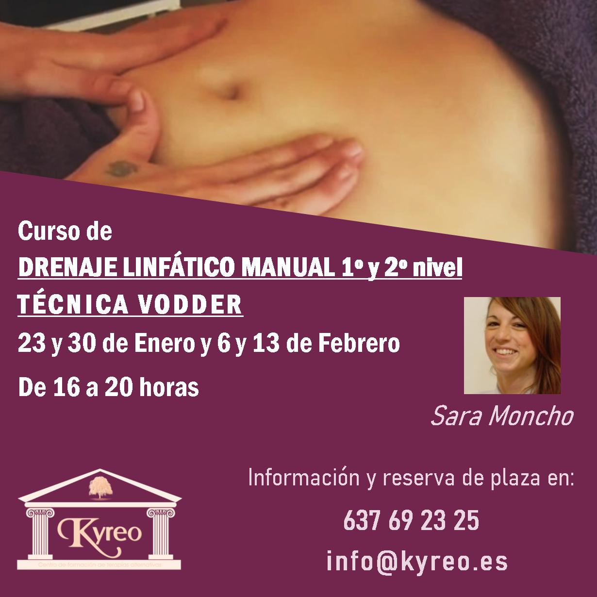 Curso de DRENAJE LINFÁTICO MANUAL en Kyreo