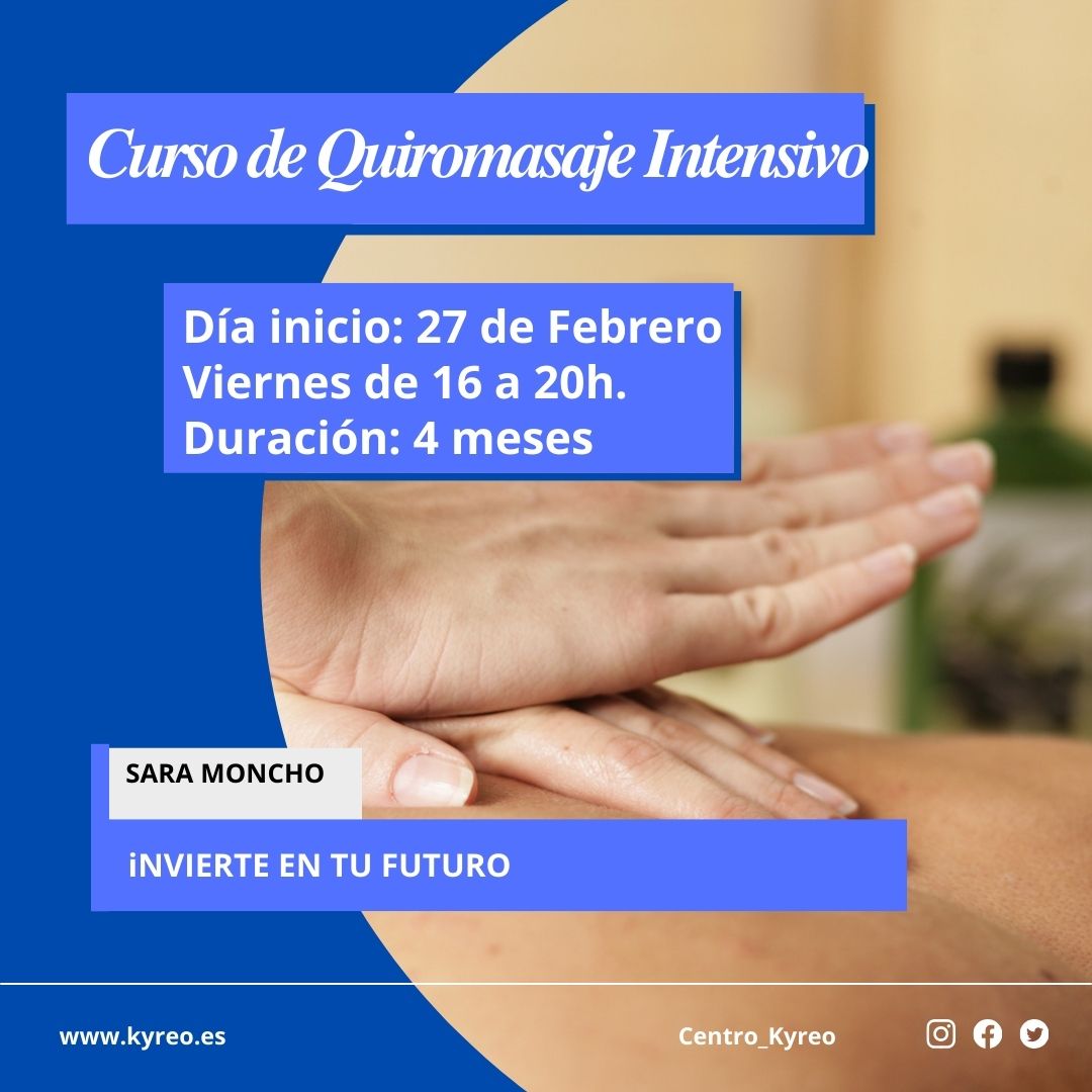 Curso de Quiromasaje Intensivo em Kyreo