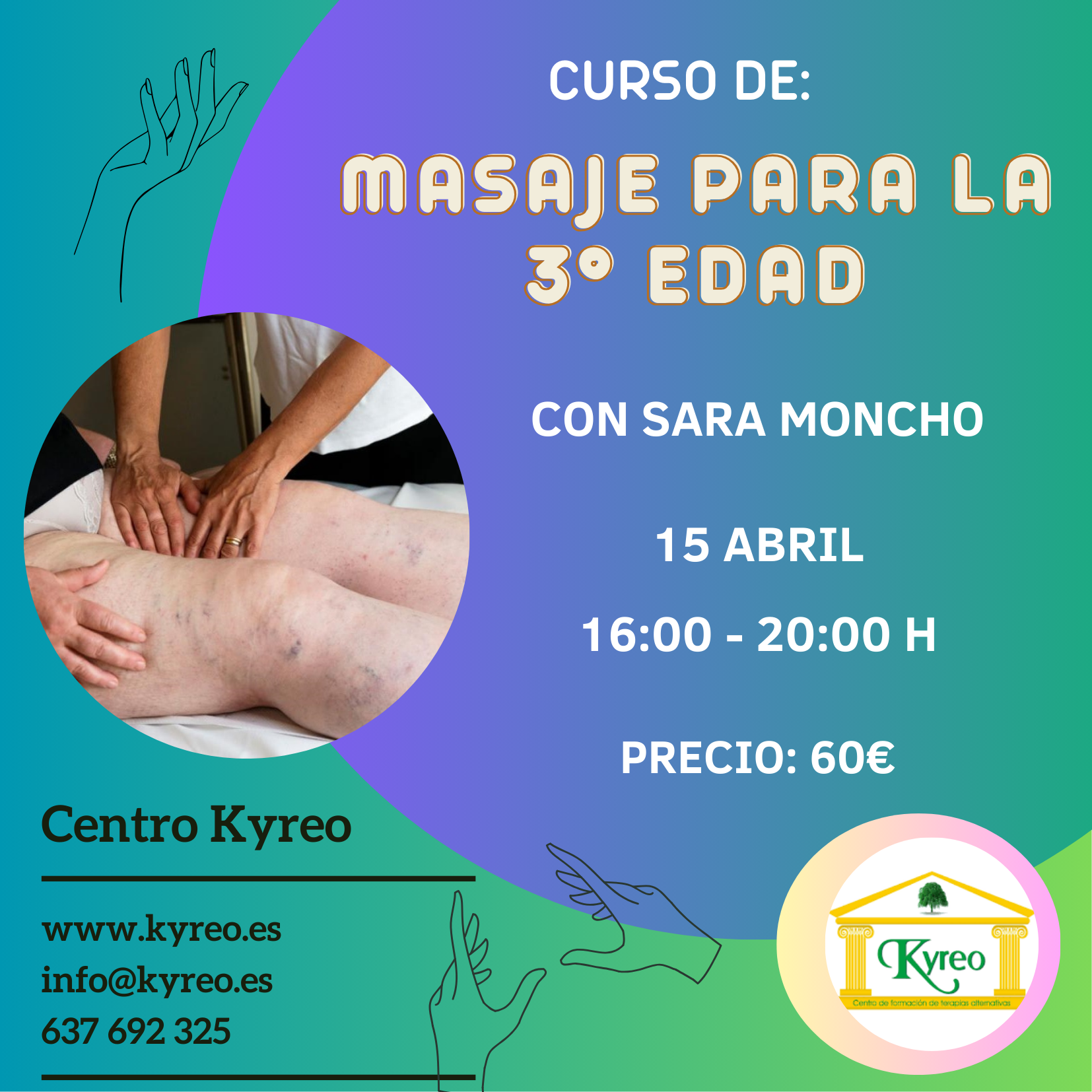 Masaje para la 3º edad Centro Kyreo